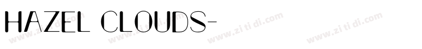 Hazel Clouds字体转换